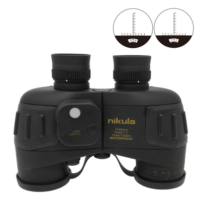 Télescope imperméable d'extérieur, 7x50 Marine Binoculars With Compass