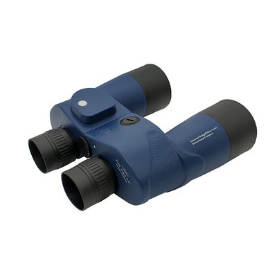 Télescope militaire bleu, jumelles 10x50 militaires avec la boussole de télémètre