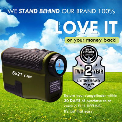 trouveur de distance de laser de golf de 6x21 1000m pour le tir