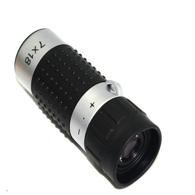 monoculaire de portée de distance du golf 7x18 argent noir de 163m/de 489ft