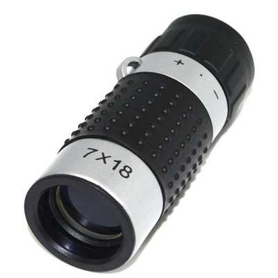 monoculaire de portée de distance du golf 7x18 argent noir de 163m/de 489ft
