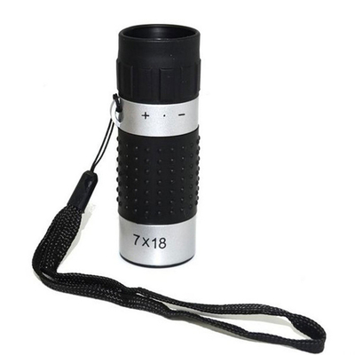monoculaire de portée de distance du golf 7x18 argent noir de 163m/de 489ft