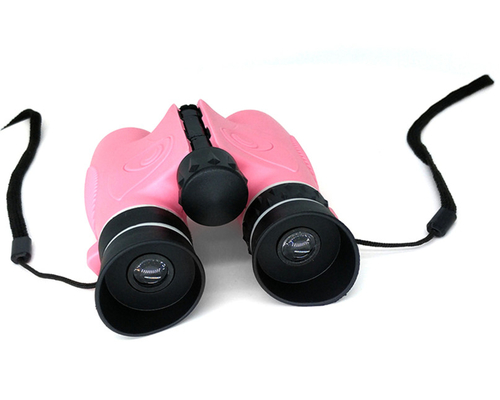 Jumelles du rose Bak4 des enfants optiques du prisme 6x21 antichoc