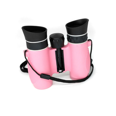 Jumelles du rose Bak4 des enfants optiques du prisme 6x21 antichoc